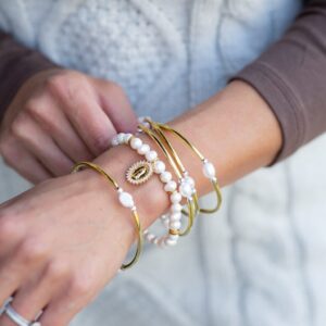 Pearl Mary Bracelet by Annie Claire Designs