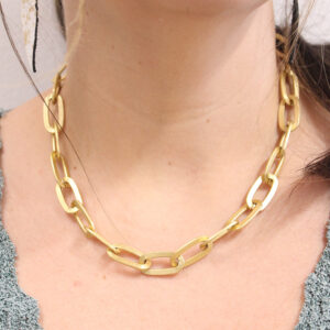 Chunky Paperclip Chain Necklace by Annie Claire Designs