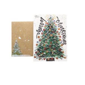 Hand Painted Christmas Card by Samantha Morgan