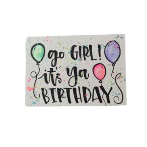 Hand painted Card by Samantha Morgan: Birthday